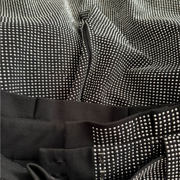 I.AM.GIA Arora Black Embellished Metallic Pleated Maxi Skirt with Belt Size M/8 - Picture 11 of 12